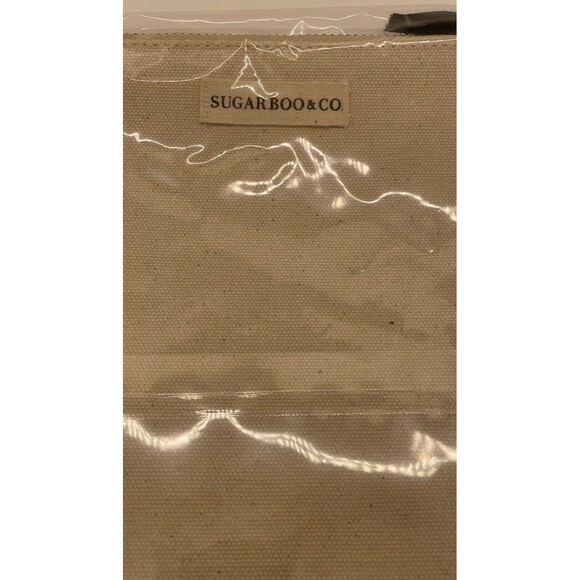 Sugarboo And Co “Always Believe Something Wonderful” Canvas Zip Bag Makeup New - Picture 2 of 2